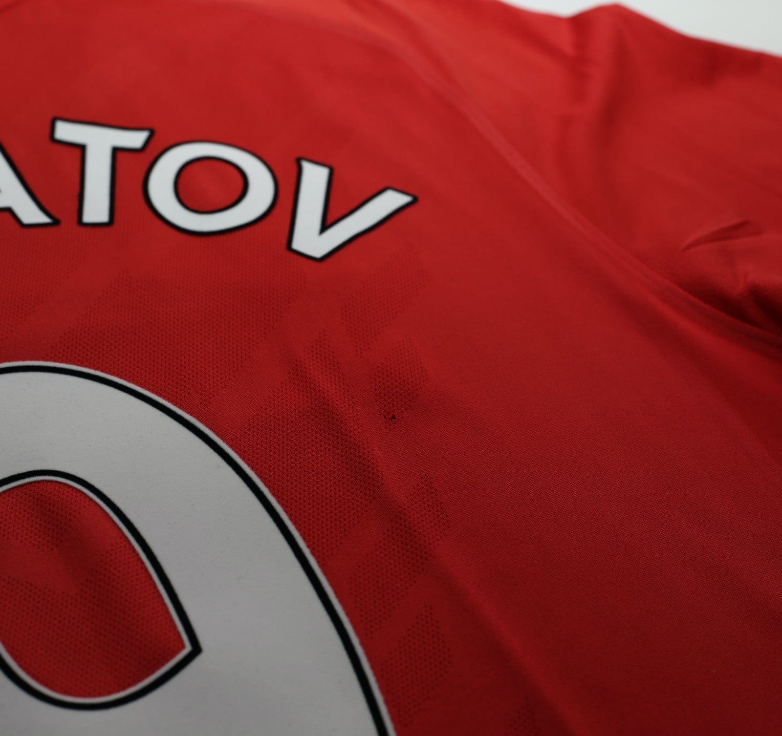 2010/11 BERBATOV #9 Manchester United Vintage Nike Home Football Shirt (L)