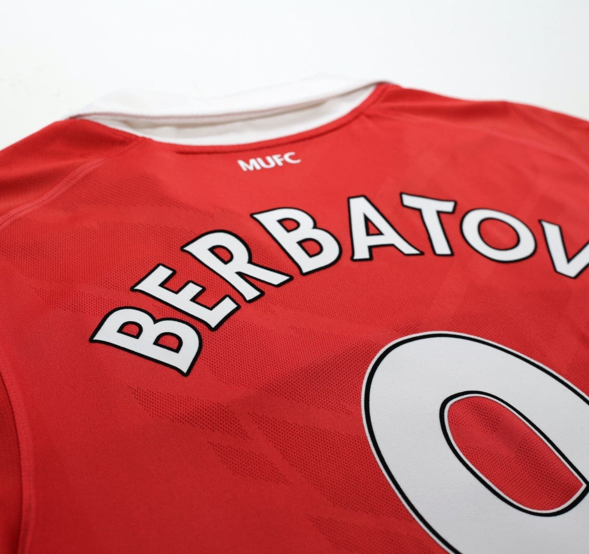 2010/11 BERBATOV #9 Manchester United Vintage Nike Home Football Shirt (L)