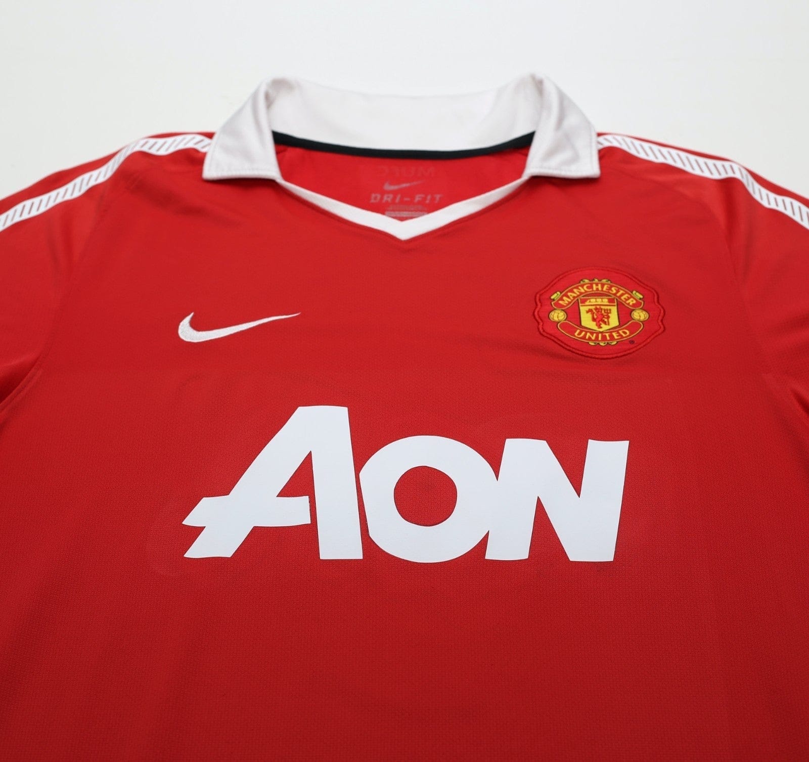 2010/11 BERBATOV #9 Manchester United Vintage Nike Home Football Shirt (L)