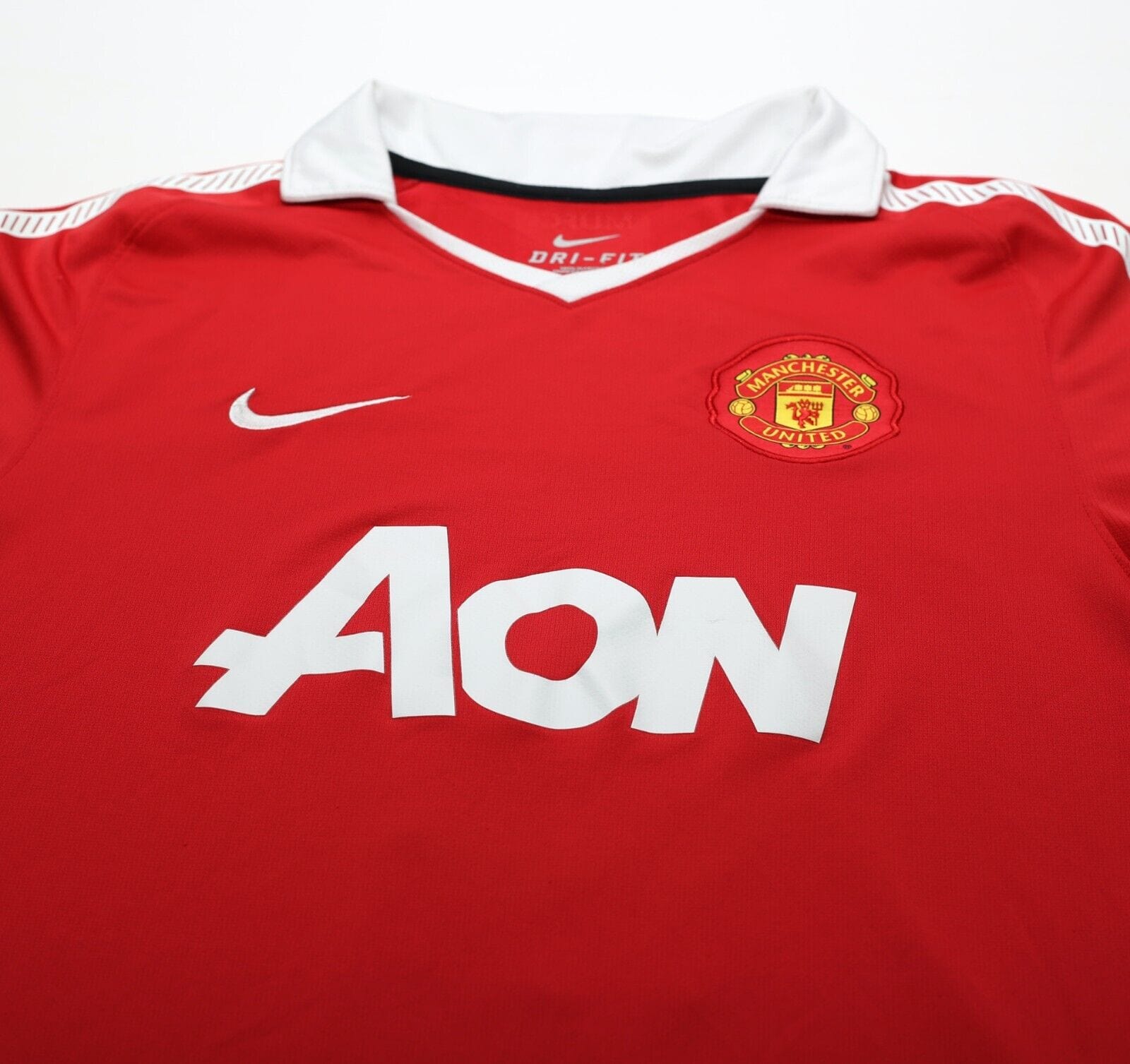 2010/11 BERBATOV #9 Manchester United Vintage Nike Home Football Shirt (L)