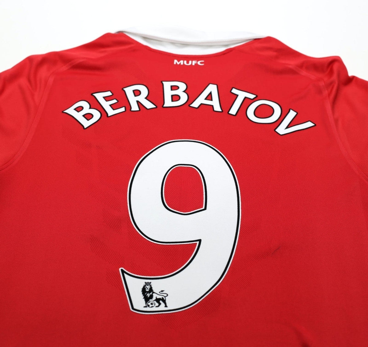 2010/11 BERBATOV #9 Manchester United Vintage Nike Home Football Shirt (M)