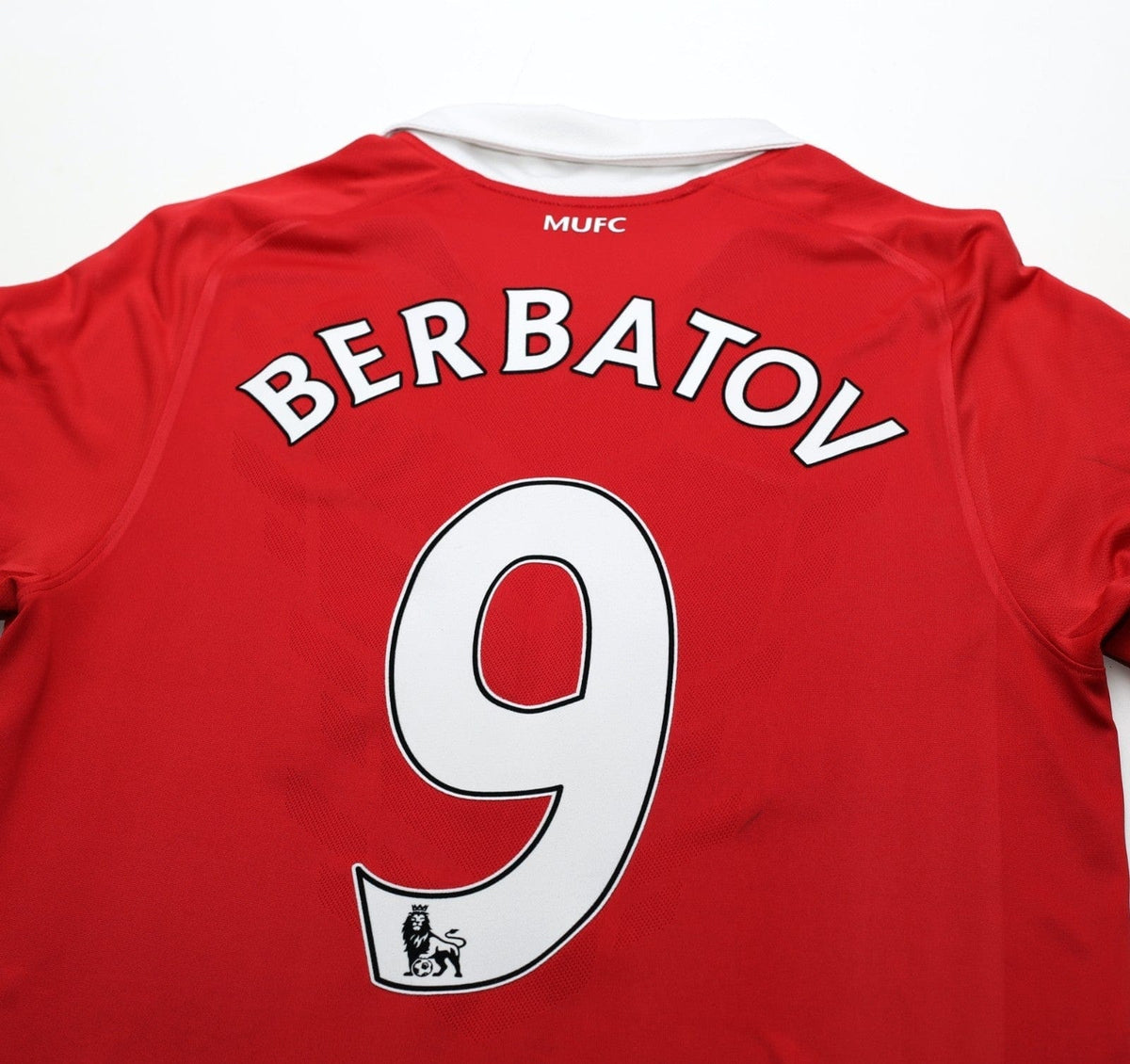 2010/11 BERBATOV #9 Manchester United Vintage Nike Home Football Shirt (M)