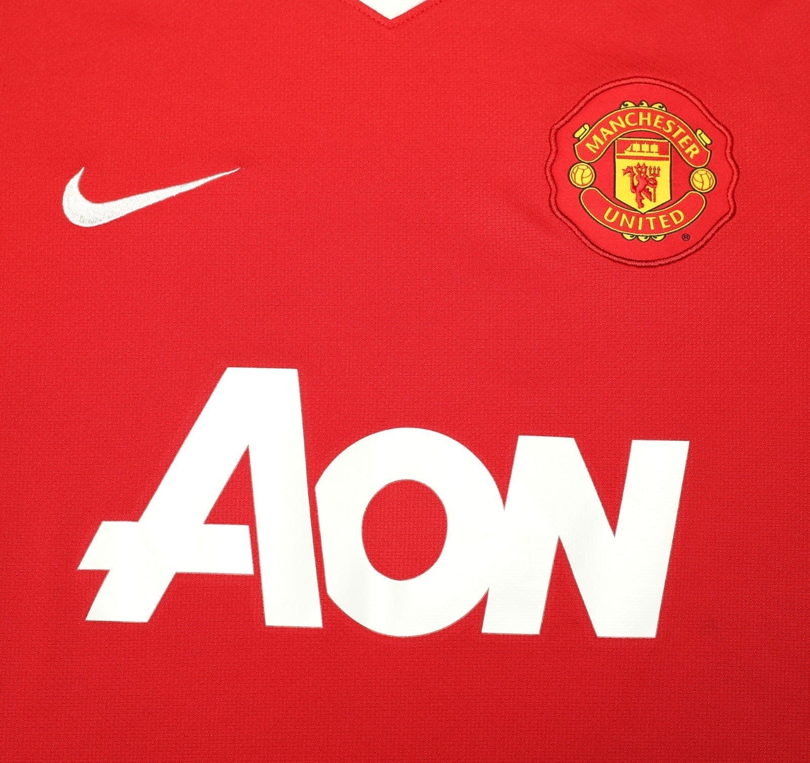 2010/11 BERBATOV #9 Manchester United Vintage Nike Home Football Shirt (M)