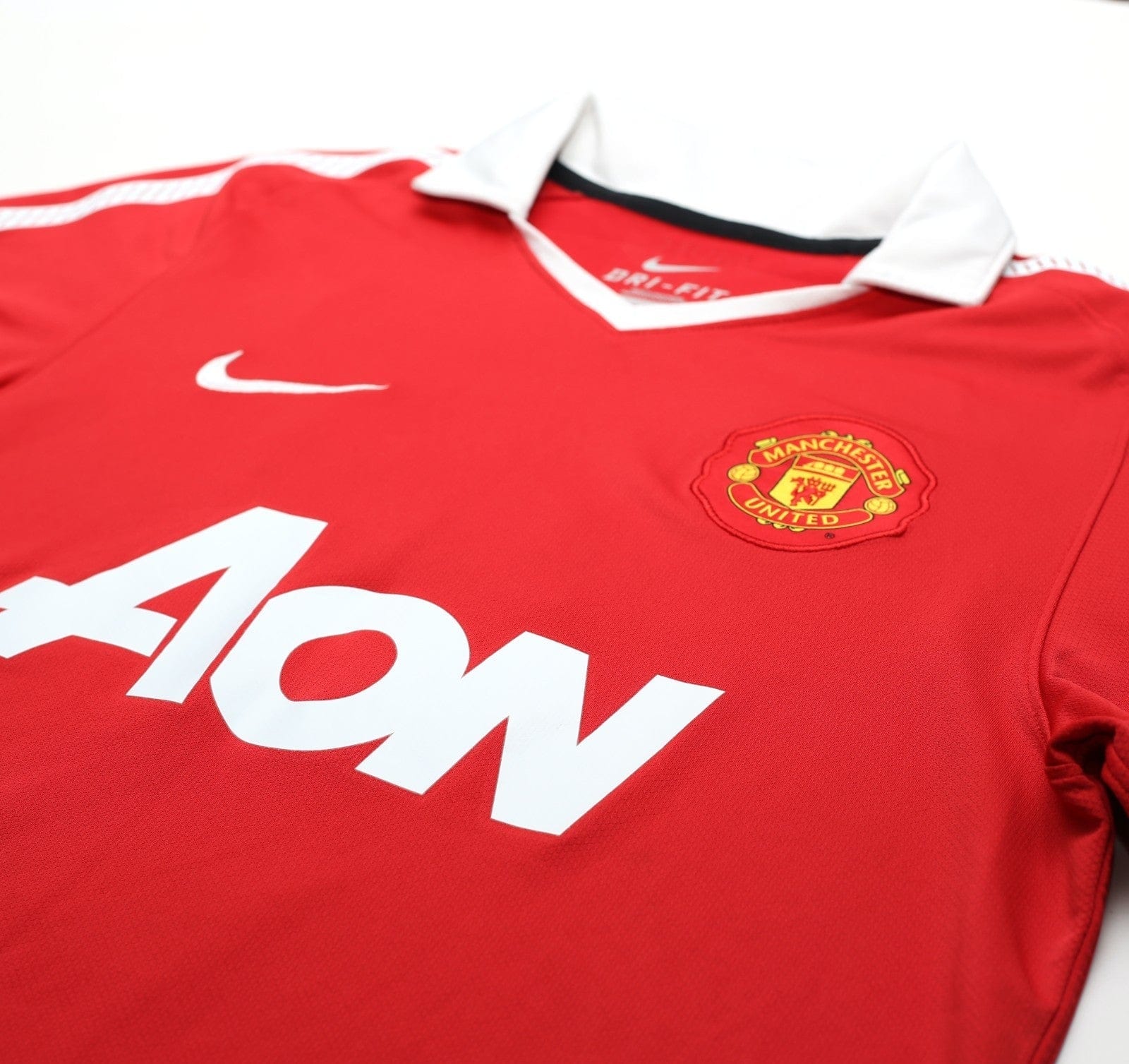 2010/11 BERBATOV #9 Manchester United Vintage Nike Home Football Shirt (M)