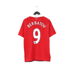 2010/11 BERBATOV #9 Manchester United Vintage Nike Home Football Shirt (M)