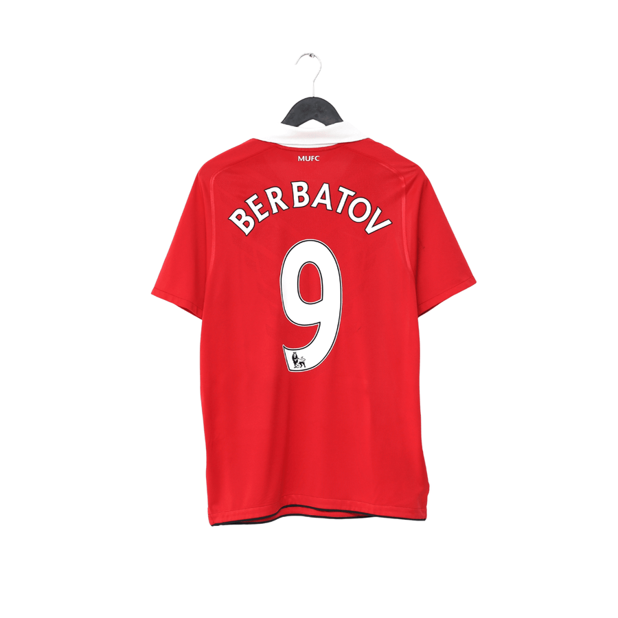 2010/11 BERBATOV #9 Manchester United Vintage Nike Home Football Shirt (M)
