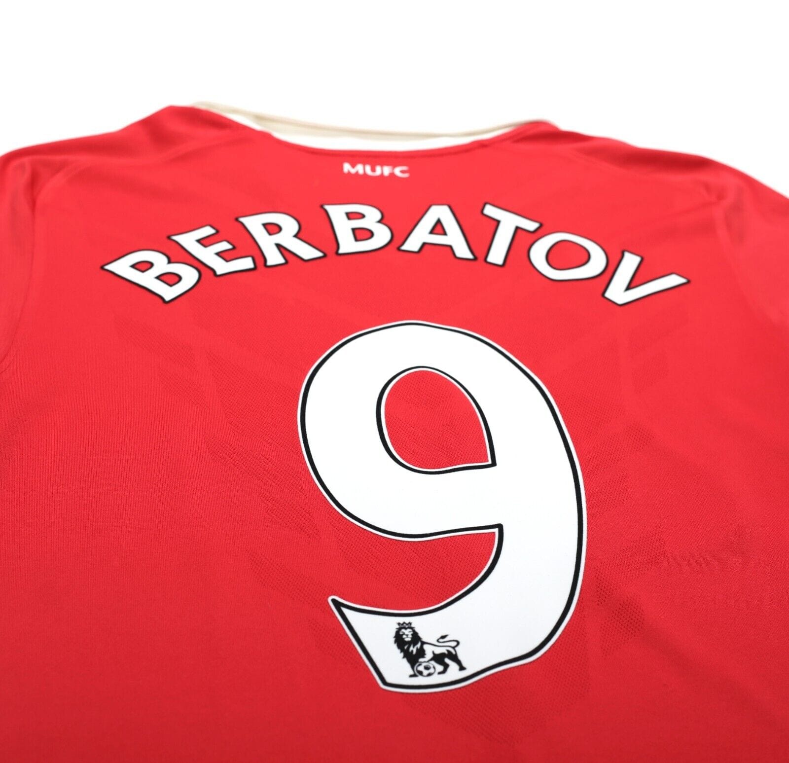 2010/11 BERBATOV #9 Manchester United Vintage Nike Home Football Shirt (M)