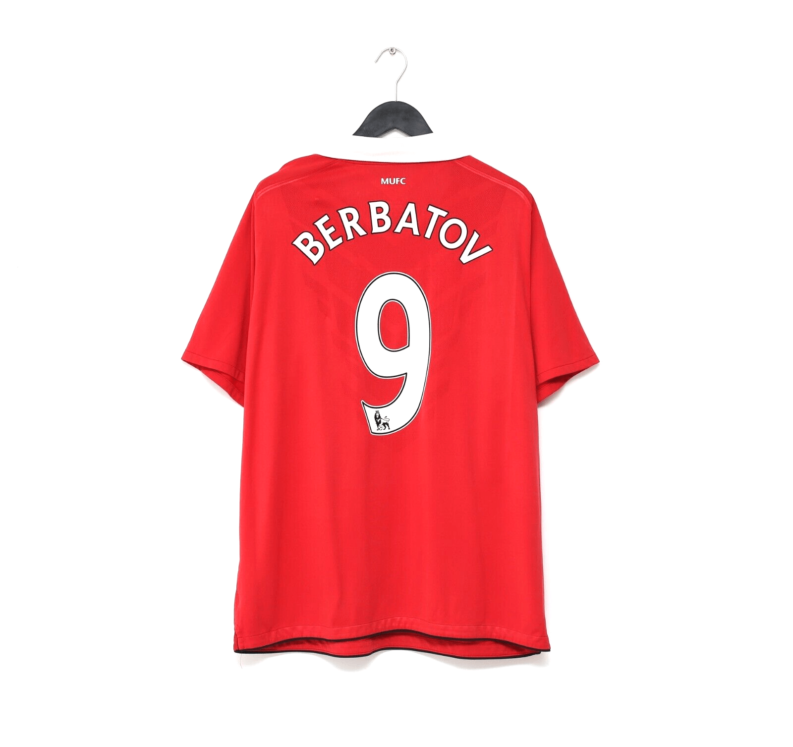 2010/11 BERBATOV #9 Manchester United Vintage Nike Home Football Shirt (XXL)