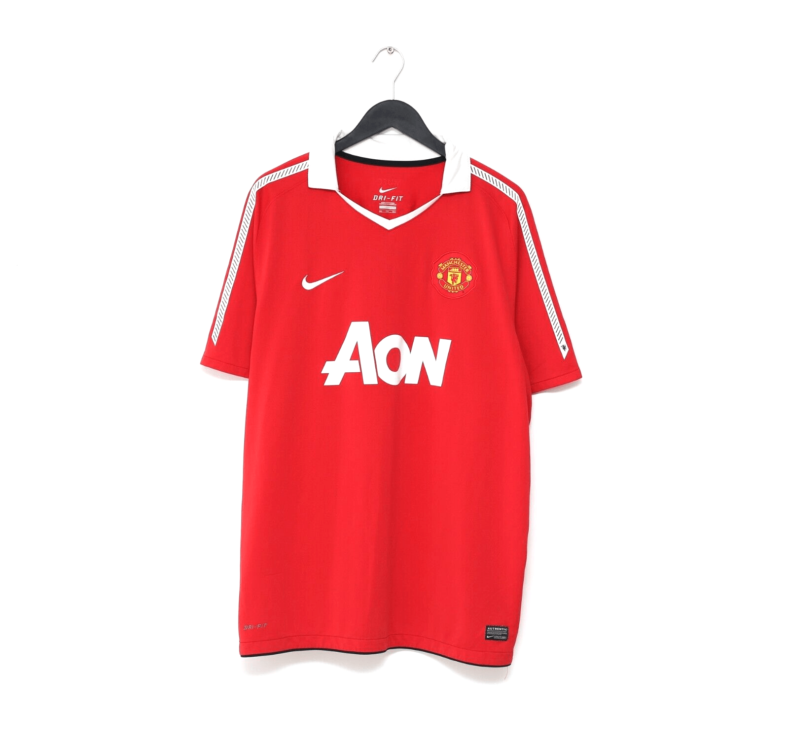 2010/11 BERBATOV #9 Manchester United Vintage Nike Home Football Shirt (XXL)