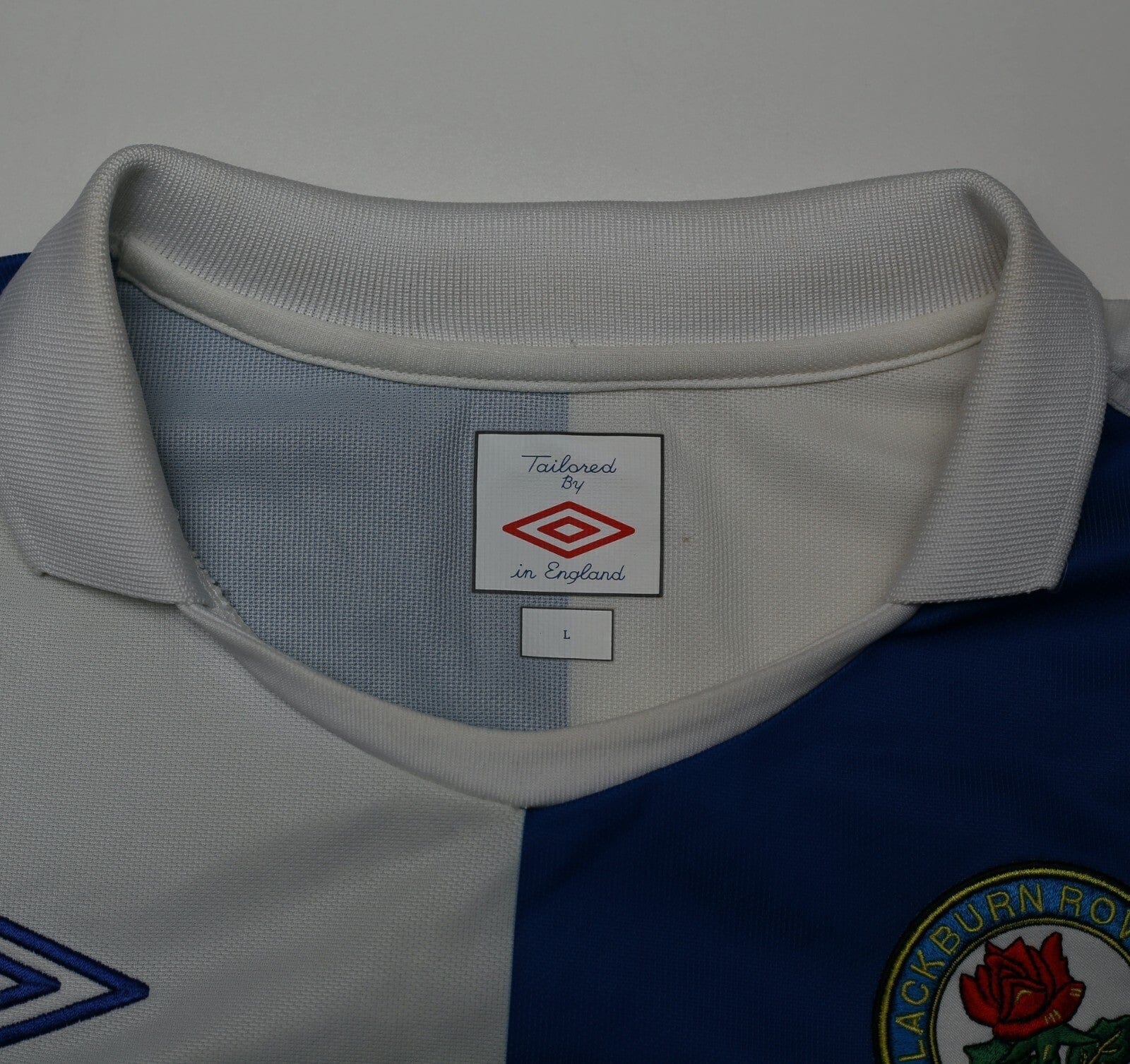 2010/11 BLACKBURN ROVERS Vintage Umbro Home Football Shirt (L)