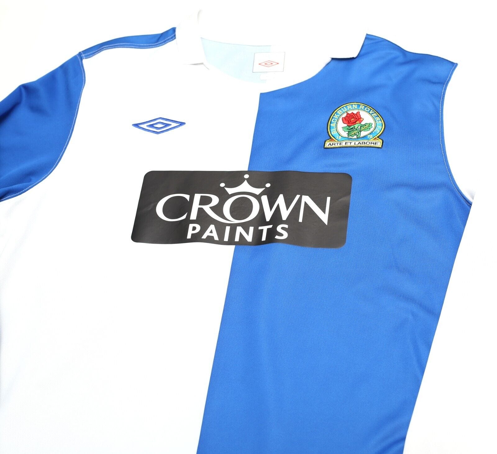 2010/11 BLACKBURN ROVERS Vintage Umbro Long Sleeve Home Football Shirt (L/XL)