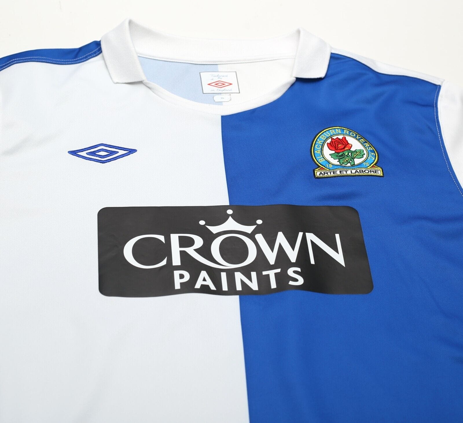 2010/11 BLACKBURN ROVERS Vintage Umbro Long Sleeve Home Football Shirt (L/XL)