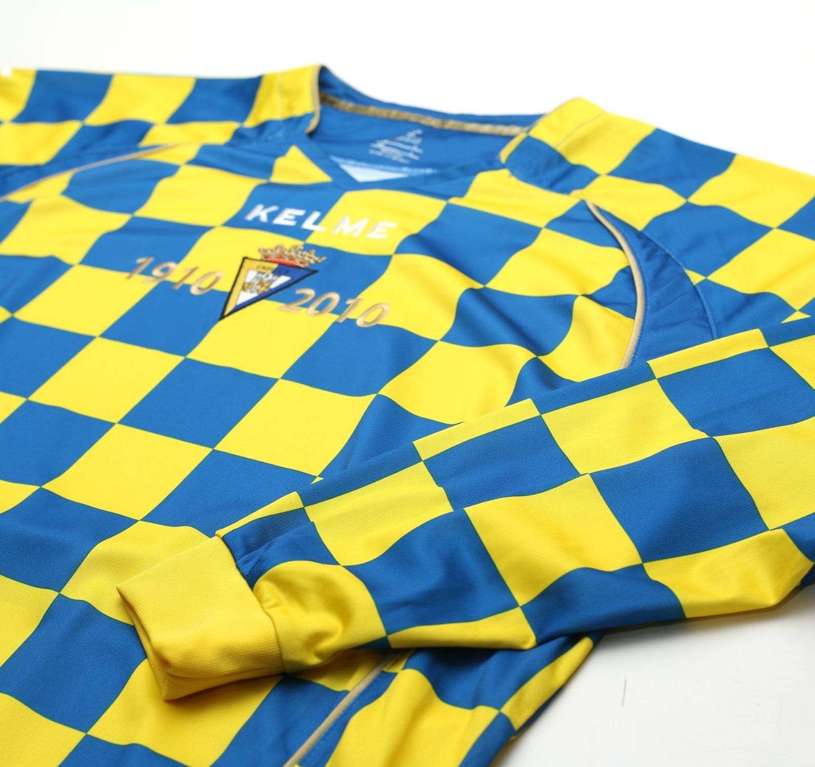 2010/11 CADIZ Vintage Kelme Long Sleeve Special Anniversary Football Shirt (L)
