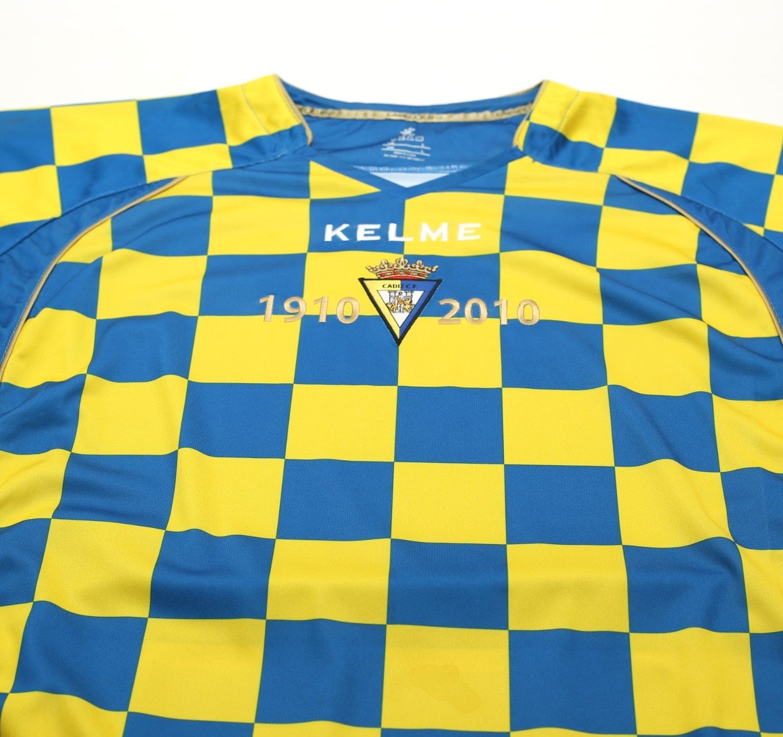 2010/11 CADIZ Vintage Kelme Long Sleeve Special Anniversary Football Shirt (L)