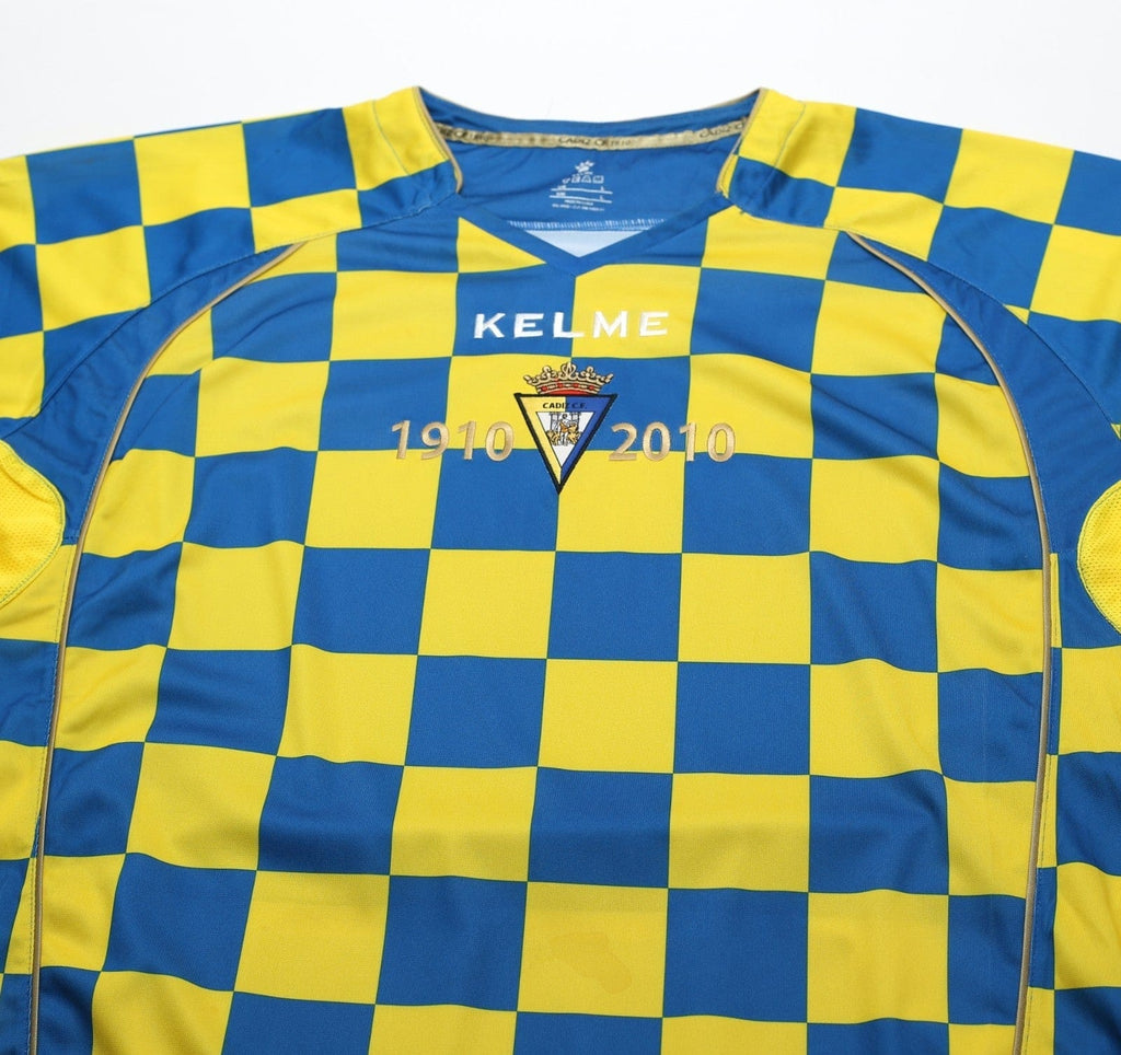 2010/11 CADIZ Vintage Kelme Long Sleeve Special Anniversary Football Shirt (L)