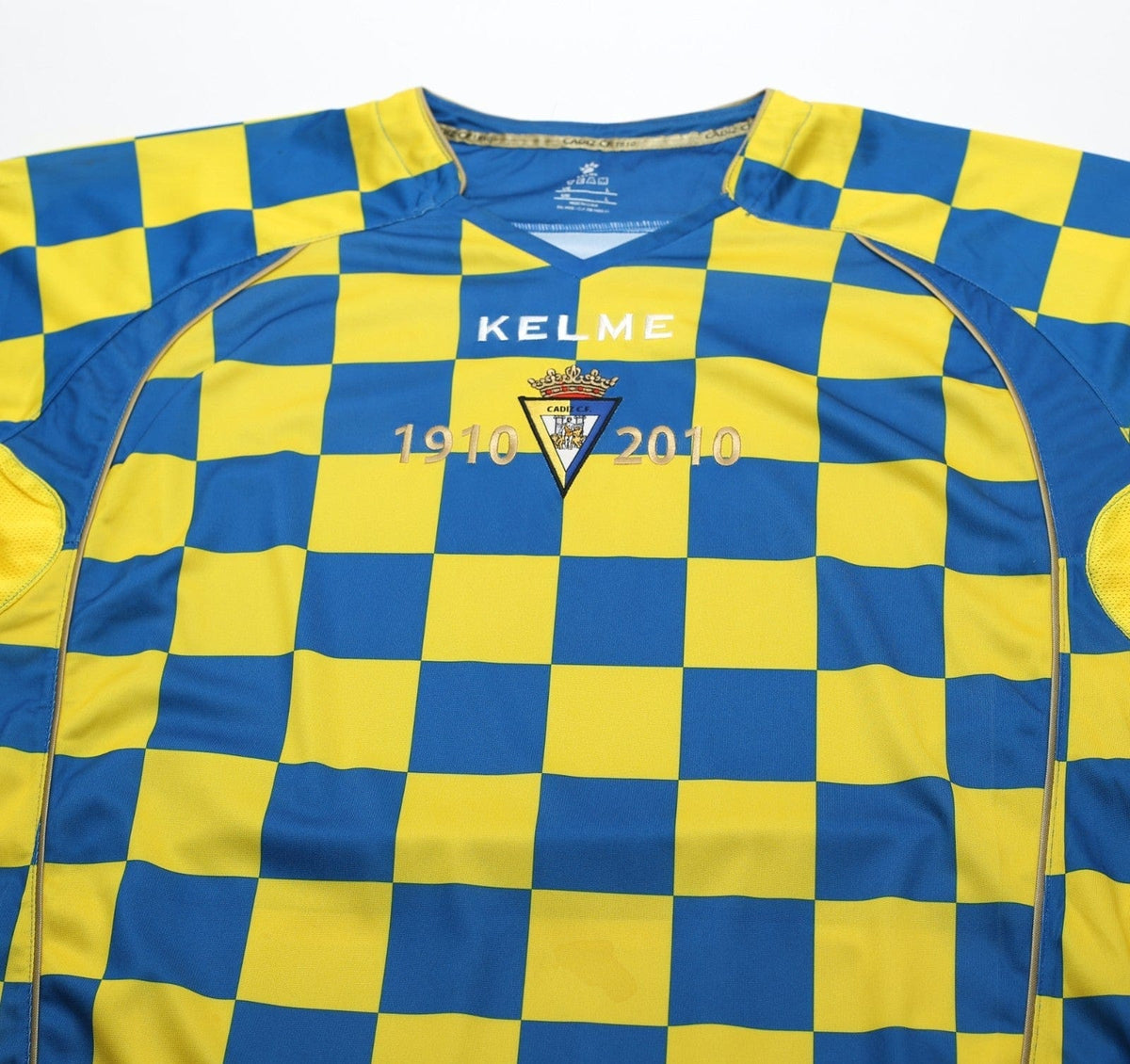 2010/11 CADIZ Vintage Kelme Long Sleeve Special Anniversary Football Shirt (L)