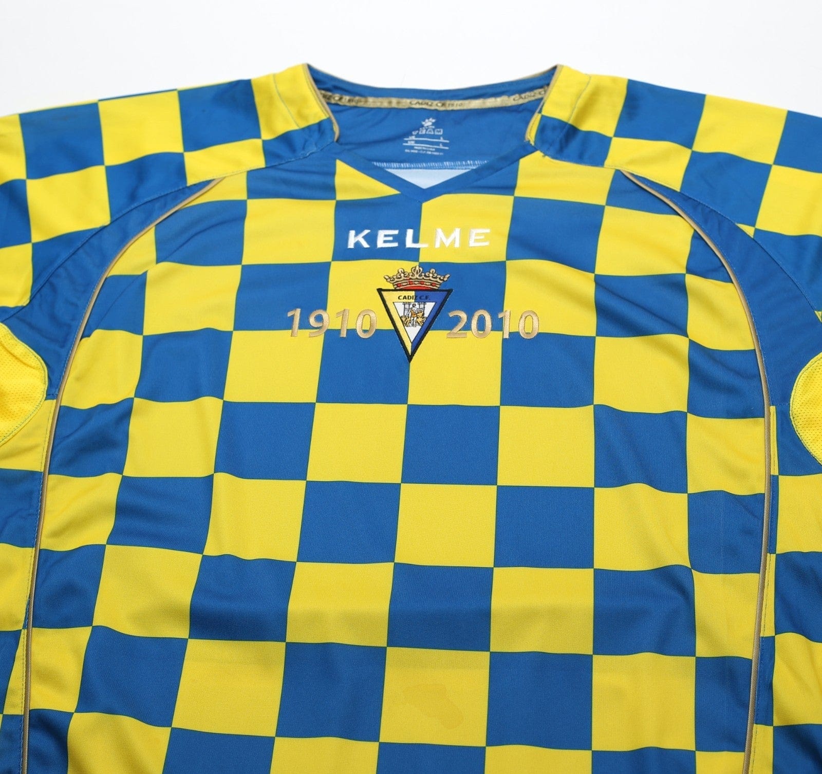 2010/11 CADIZ Vintage Kelme Long Sleeve Special Anniversary Football Shirt (L)