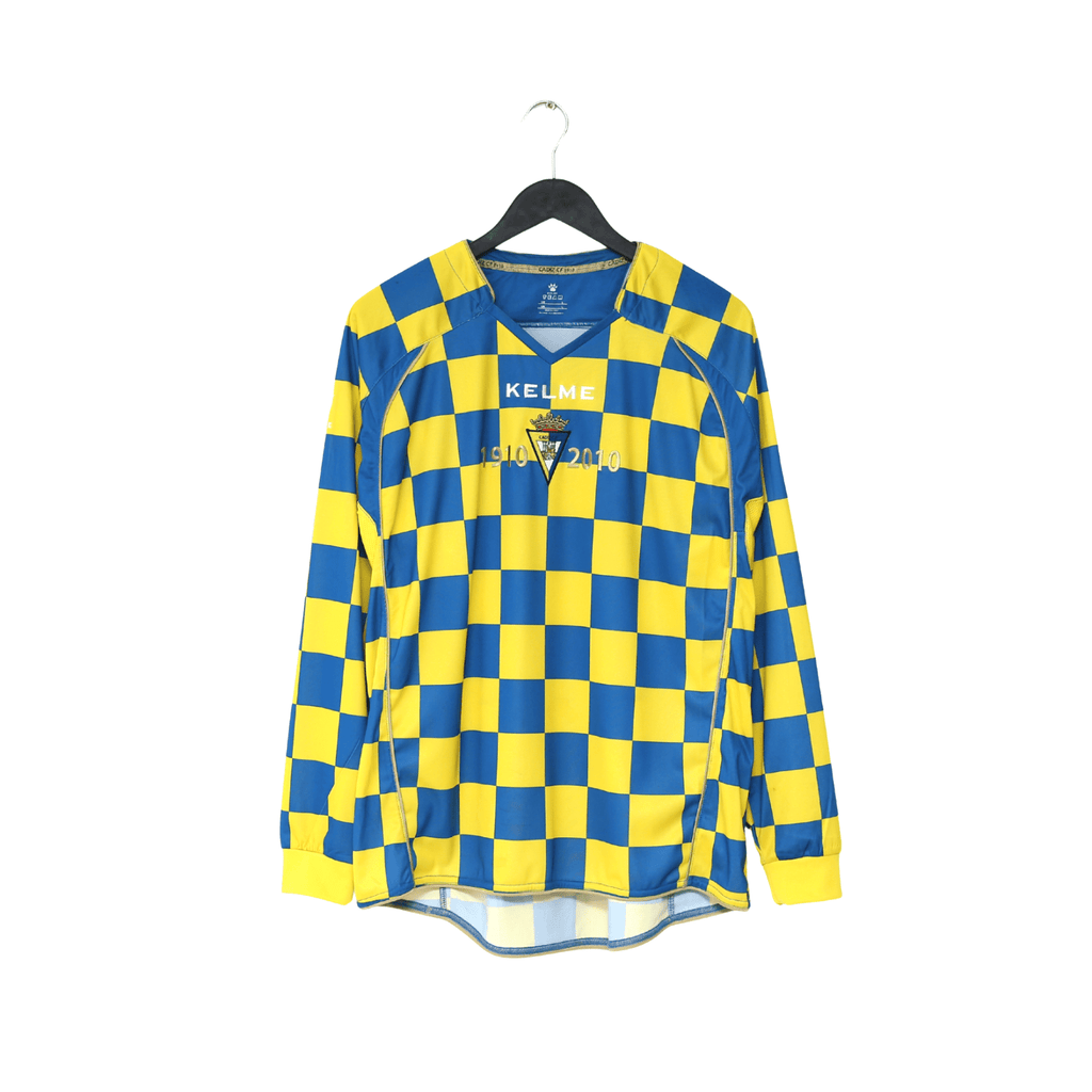 2010/11 CADIZ Vintage Kelme Long Sleeve Special Anniversary Football Shirt (L)