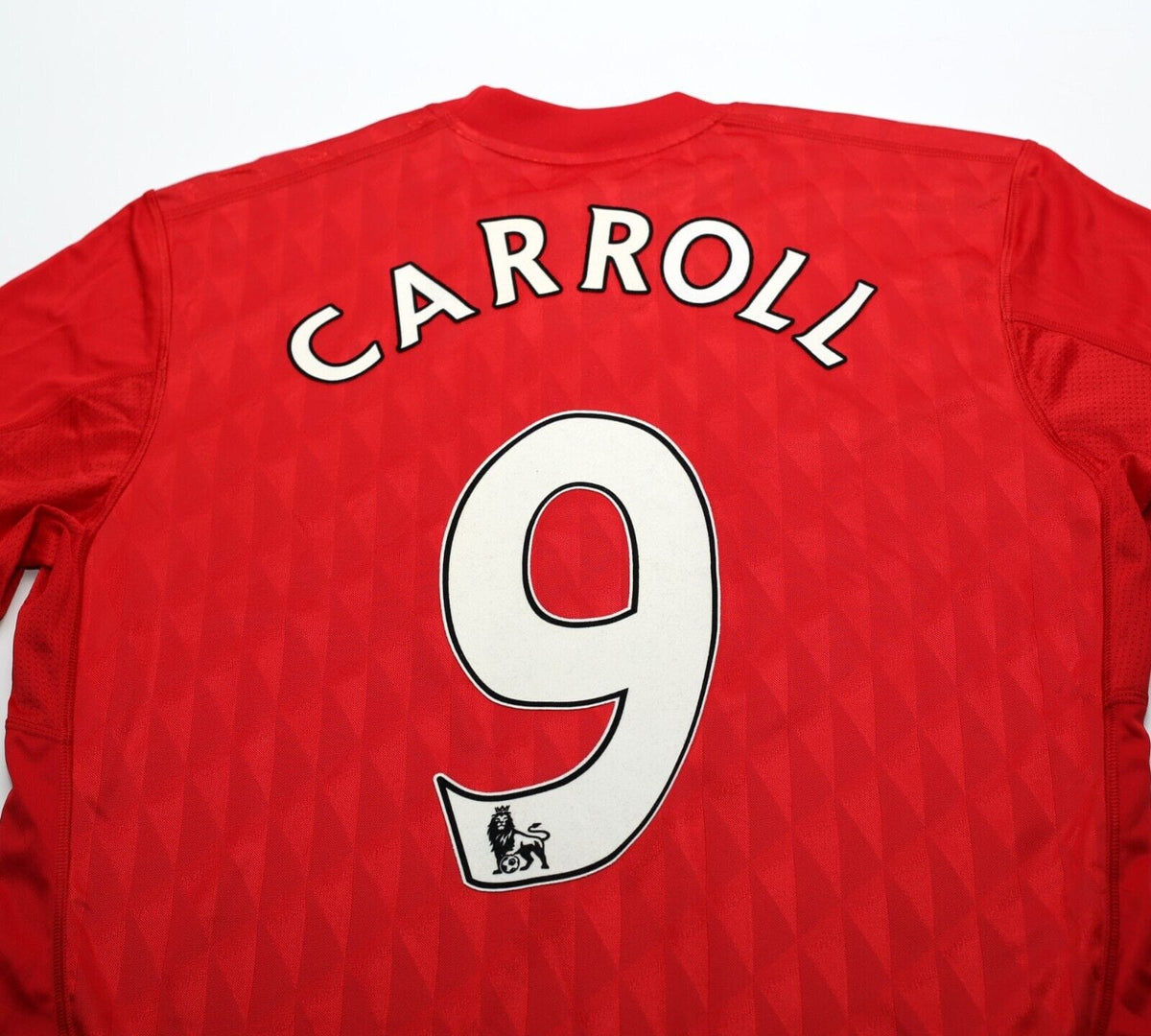 2010/11 CARROLL #9 Liverpool Vintage adidas Home Football Shirt Jersey (M)