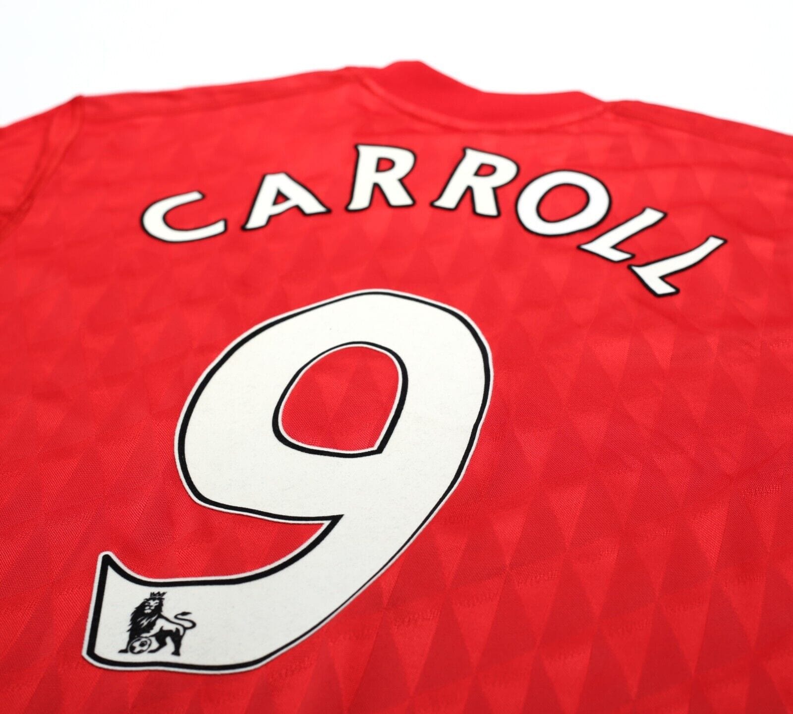 2010/11 CARROLL #9 Liverpool Vintage adidas Home Football Shirt Jersey (M)