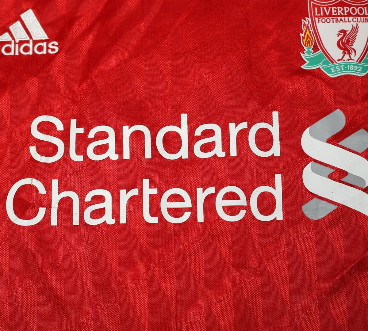 2010/11 CARROLL #9 Liverpool Vintage adidas Home Football Shirt Jersey (M)