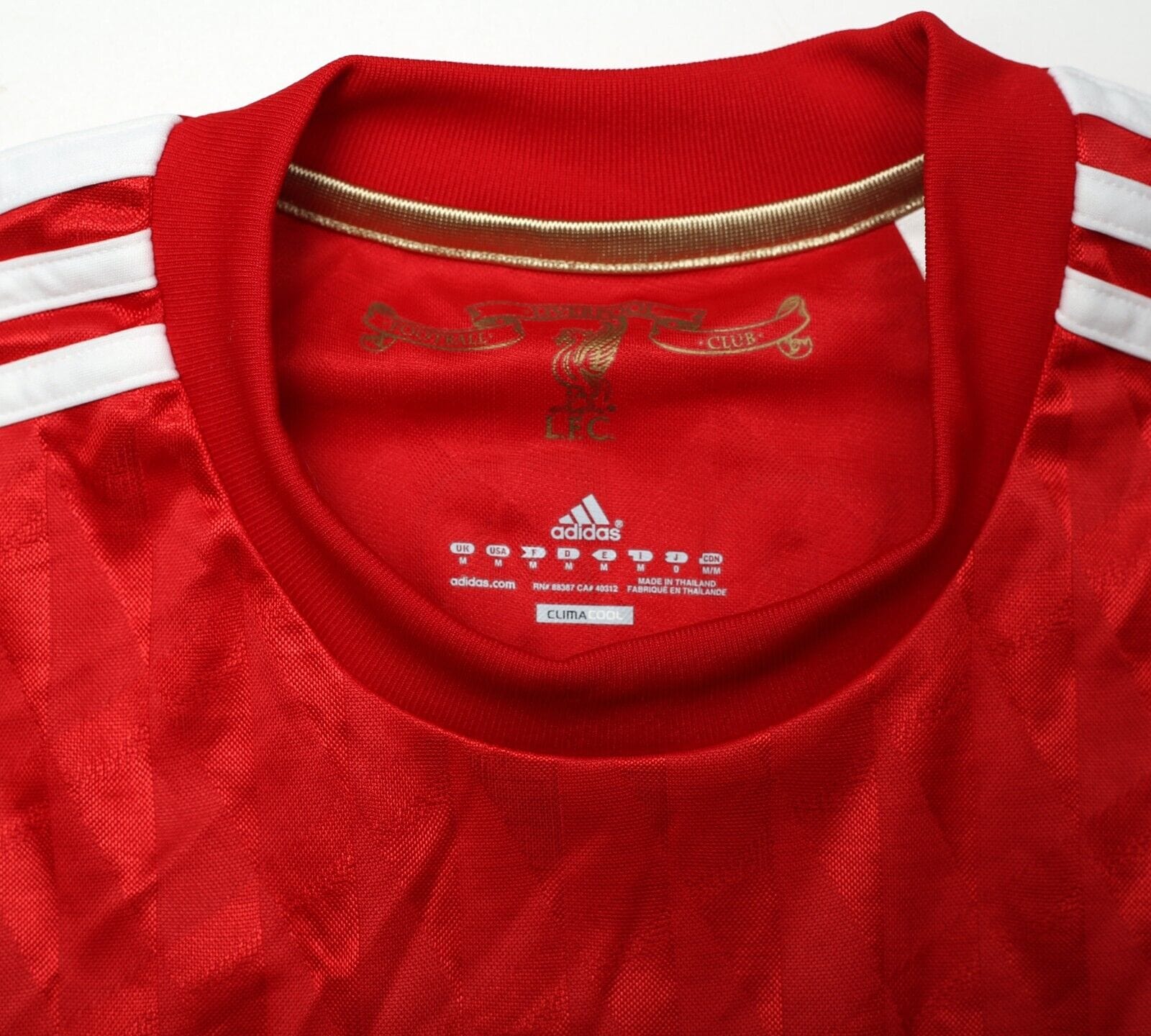 2010/11 CARROLL #9 Liverpool Vintage adidas Home Football Shirt