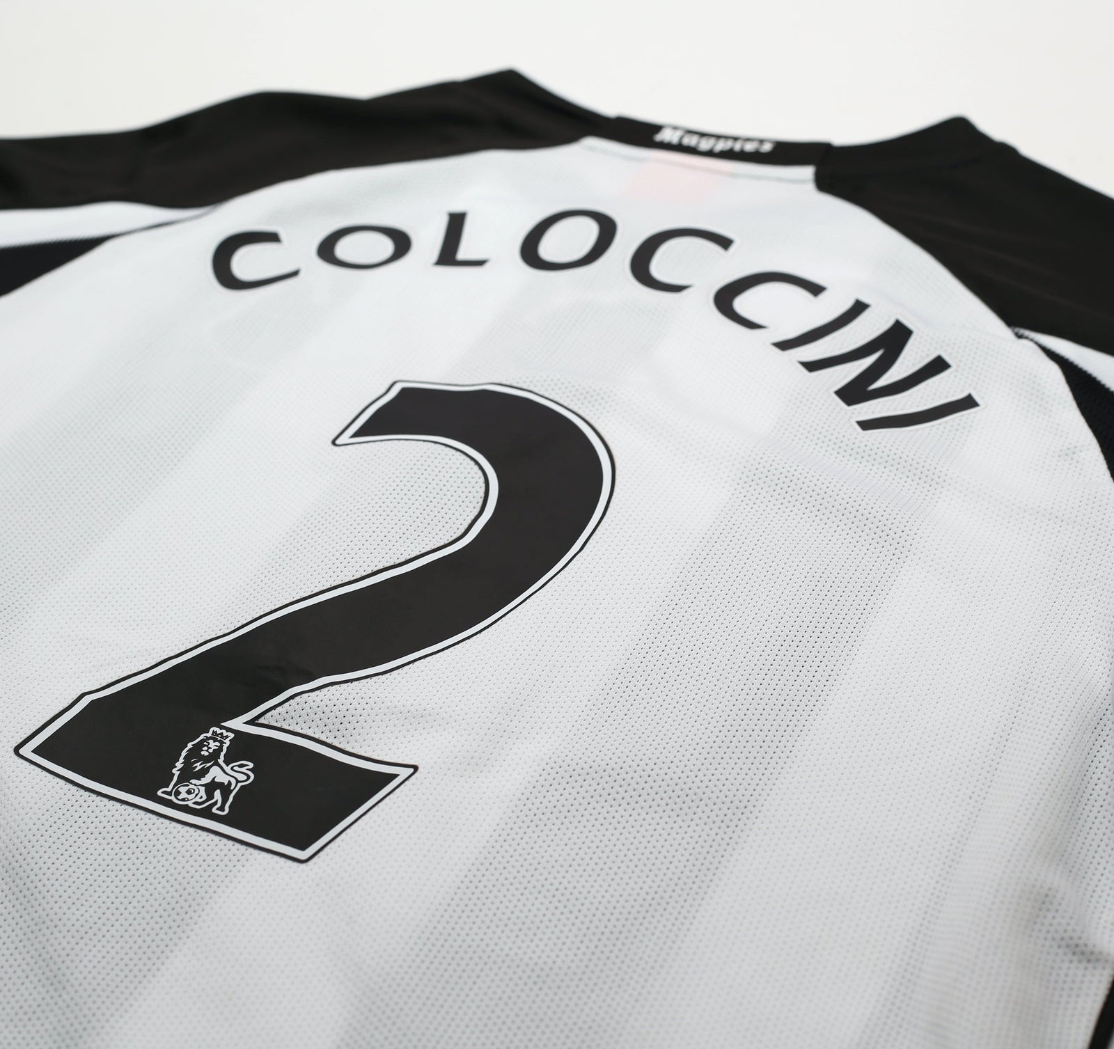 2010/11 COLOCCINI #2 Newcastle United Vintage PUMA Home Football Shirt (M)