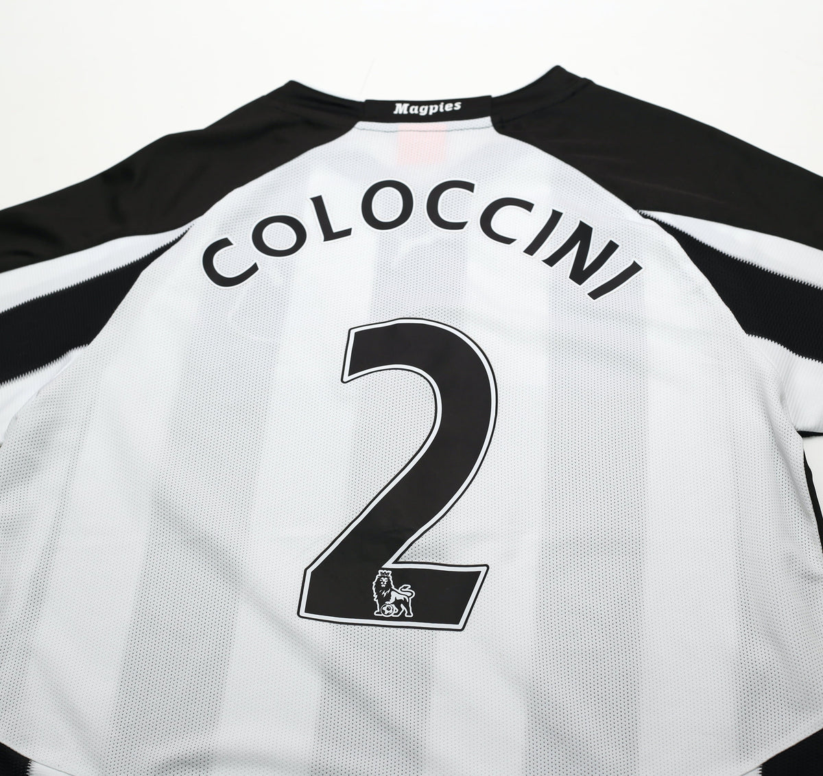 2010/11 COLOCCINI #2 Newcastle United Vintage PUMA Home Football Shirt (M)