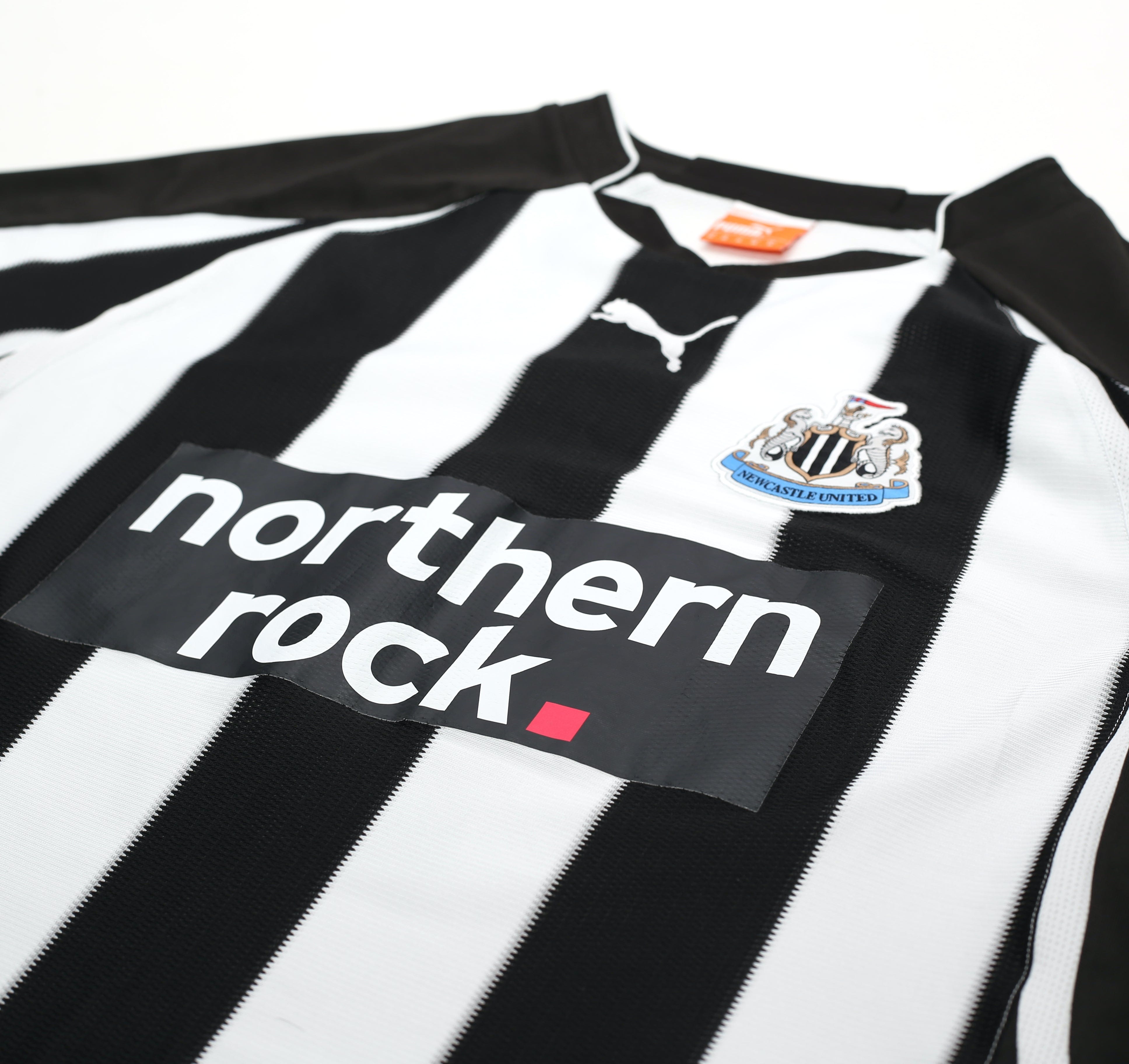 2010/11 COLOCCINI #2 Newcastle United Vintage PUMA Home Football Shirt (M)
