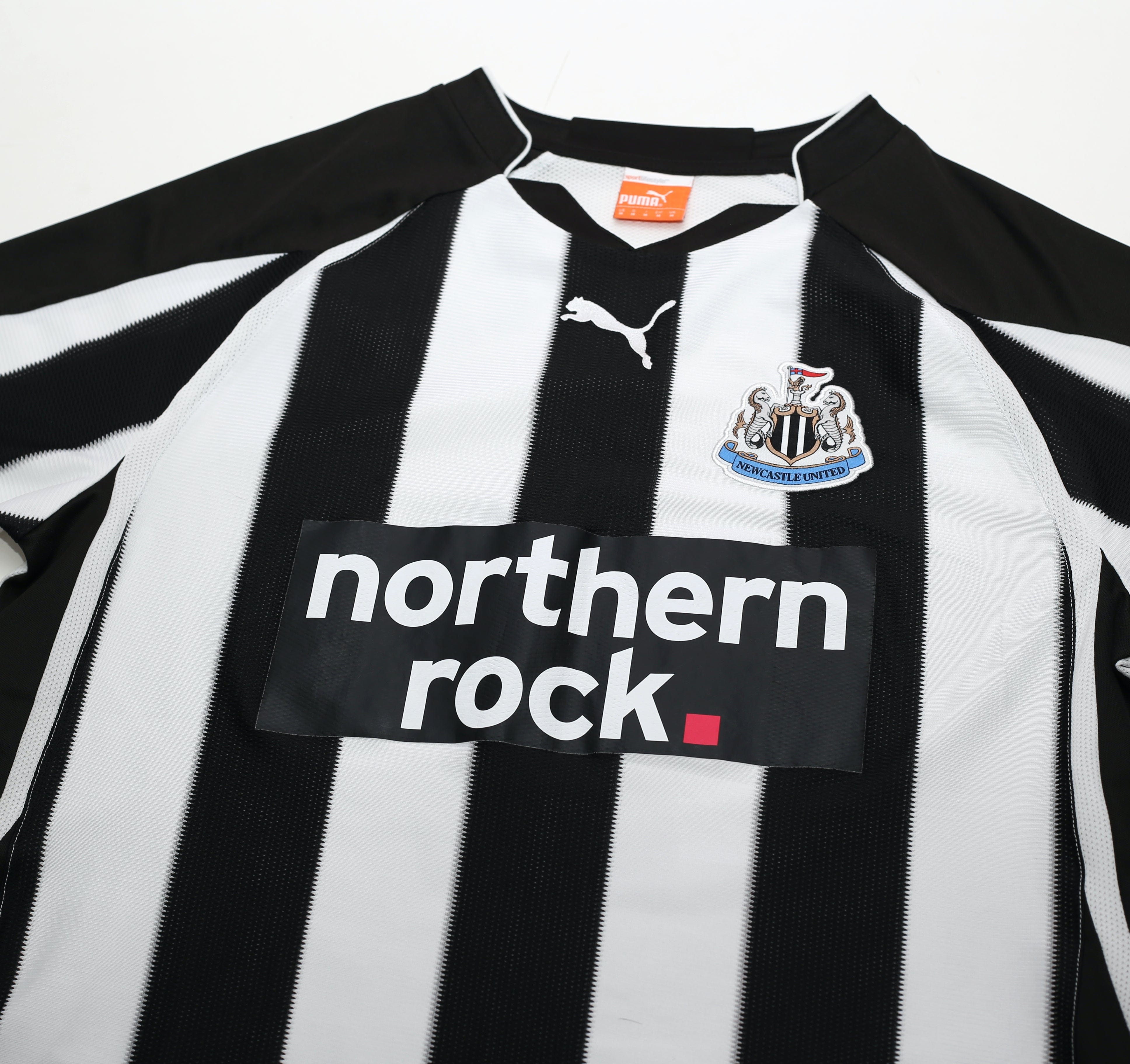 2010/11 COLOCCINI #2 Newcastle United Vintage PUMA Home Football Shirt (M)