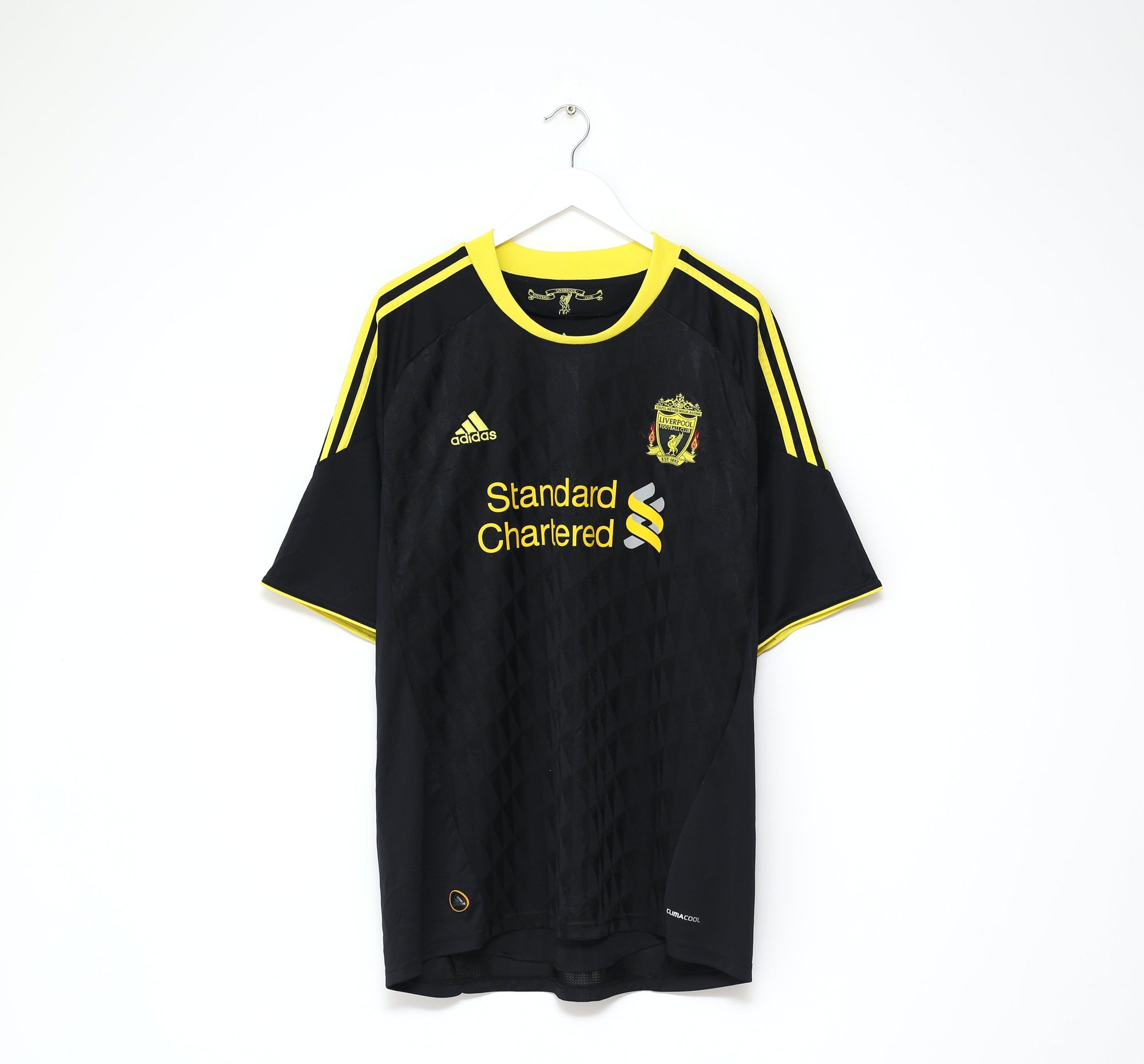 2010/11 GERRARD #8 Liverpool Vintage adidas Third Football Shirt (XL)
