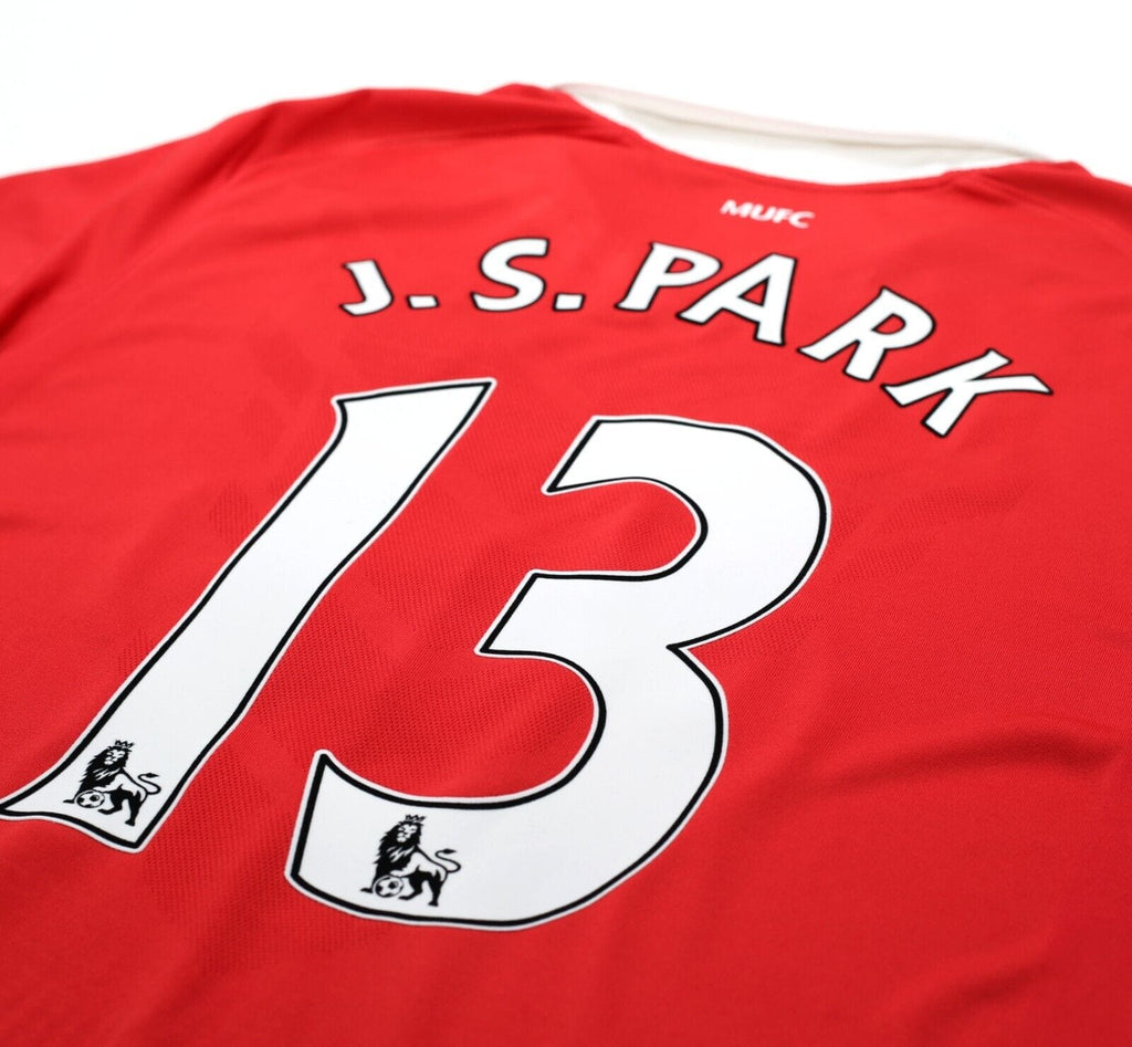 2010/11 Ji Sung Park #13 Manchester United Vintage Nike Home Football Shirt (XL)
