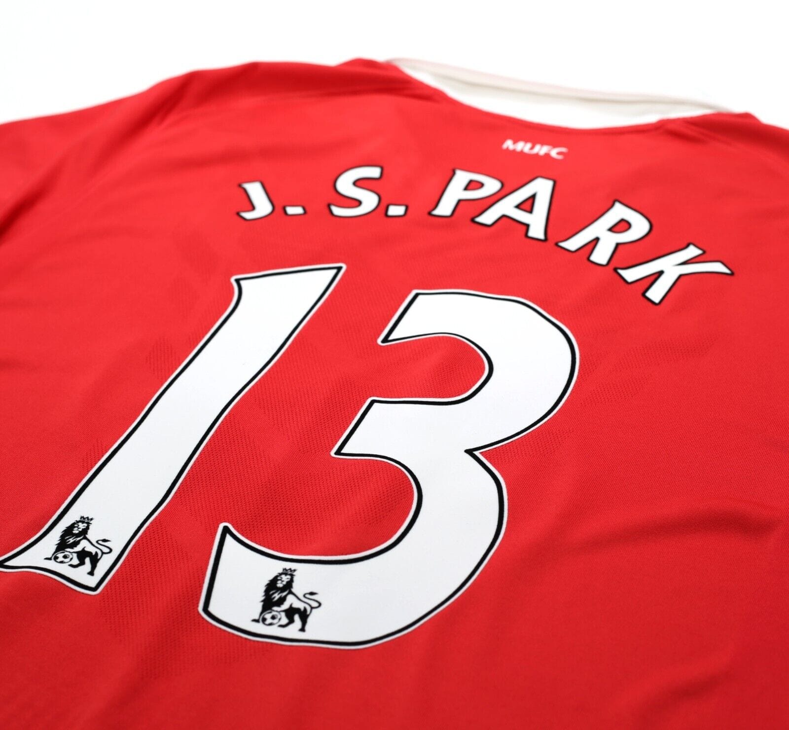 2010/11 Ji Sung Park #13 Manchester United Vintage Nike Home Football Shirt (XL)