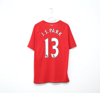 2010/11 Ji Sung Park #13 Manchester United Vintage Nike Home Football Shirt (XL)