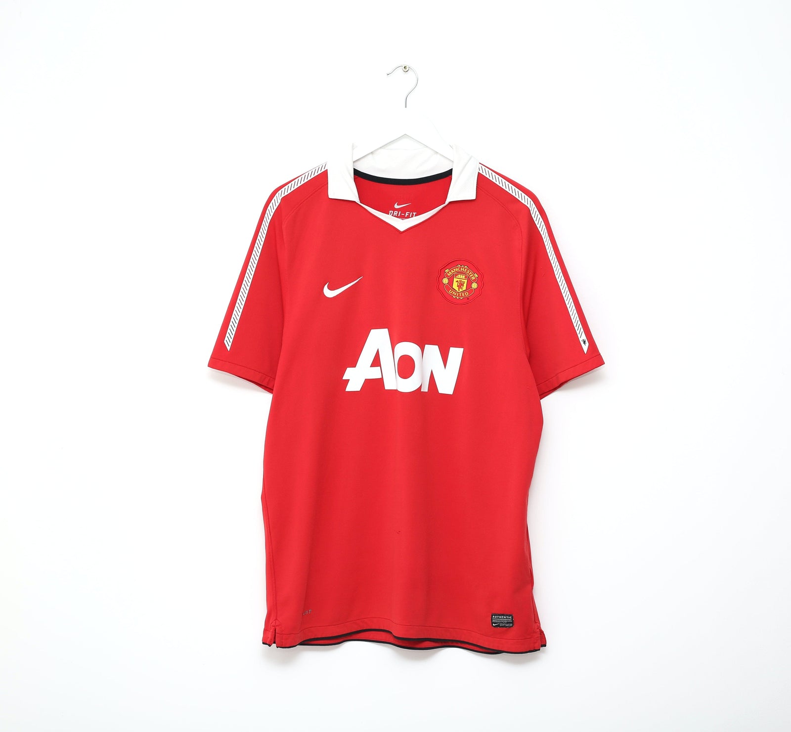 2010/11 Ji Sung Park #13 Manchester United Vintage Nike Home Football Shirt (XL)