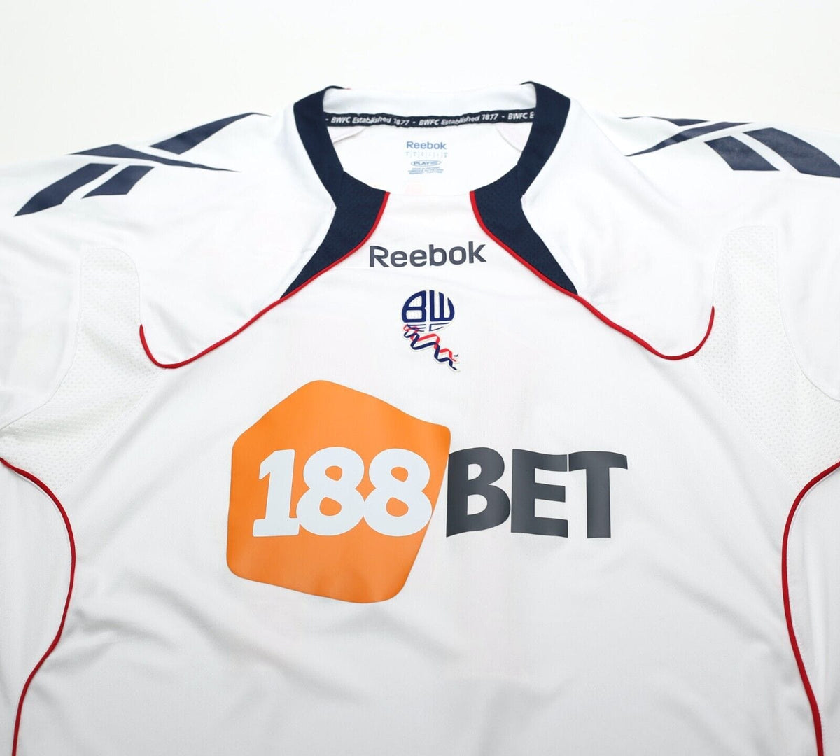 2010/11 K. DAVIES #14 Bolton Wanderers Vintage Reebok Home Football Shirt (M/L)