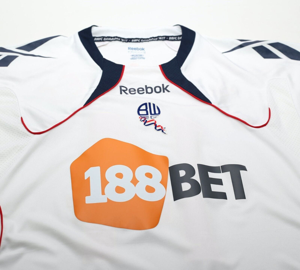 2010/11 K. DAVIES #14 Bolton Wanderers Vintage Reebok Home Football Shirt (M/L)