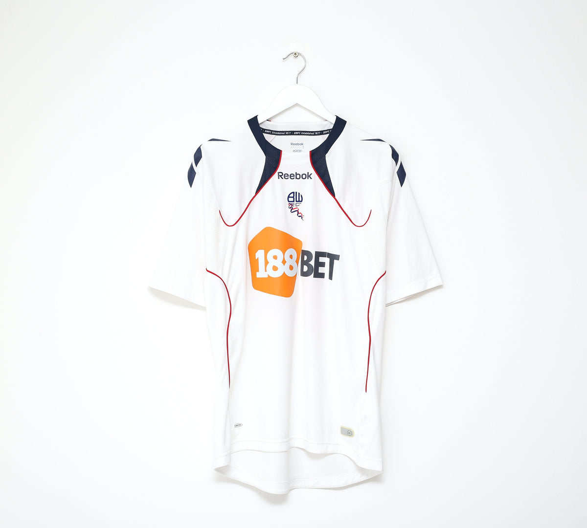2010/11 K. DAVIES #14 Bolton Wanderers Vintage Reebok Home Football Shirt (M/L)