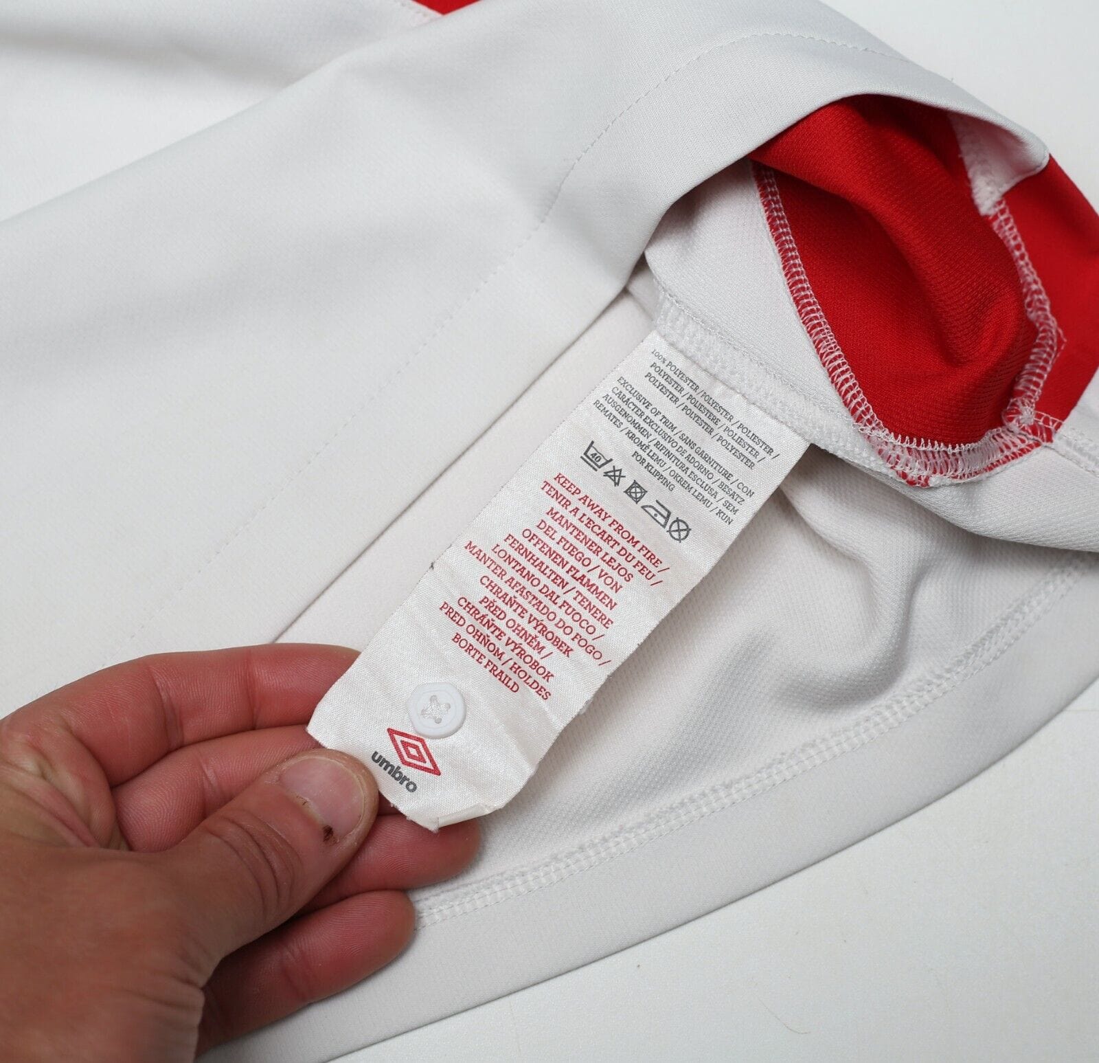 2010/11 LAMBERT #7 Southampton Vintage Umbro Centenary Home Shirt (S)