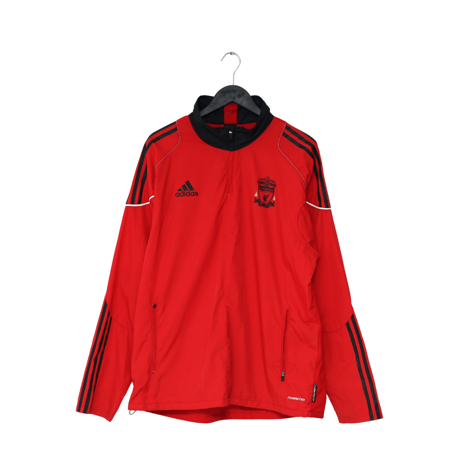 2010/11 LIVERPOOL Vintage adidas 1/4 Zip Formotion Football Training Jacket L/XL