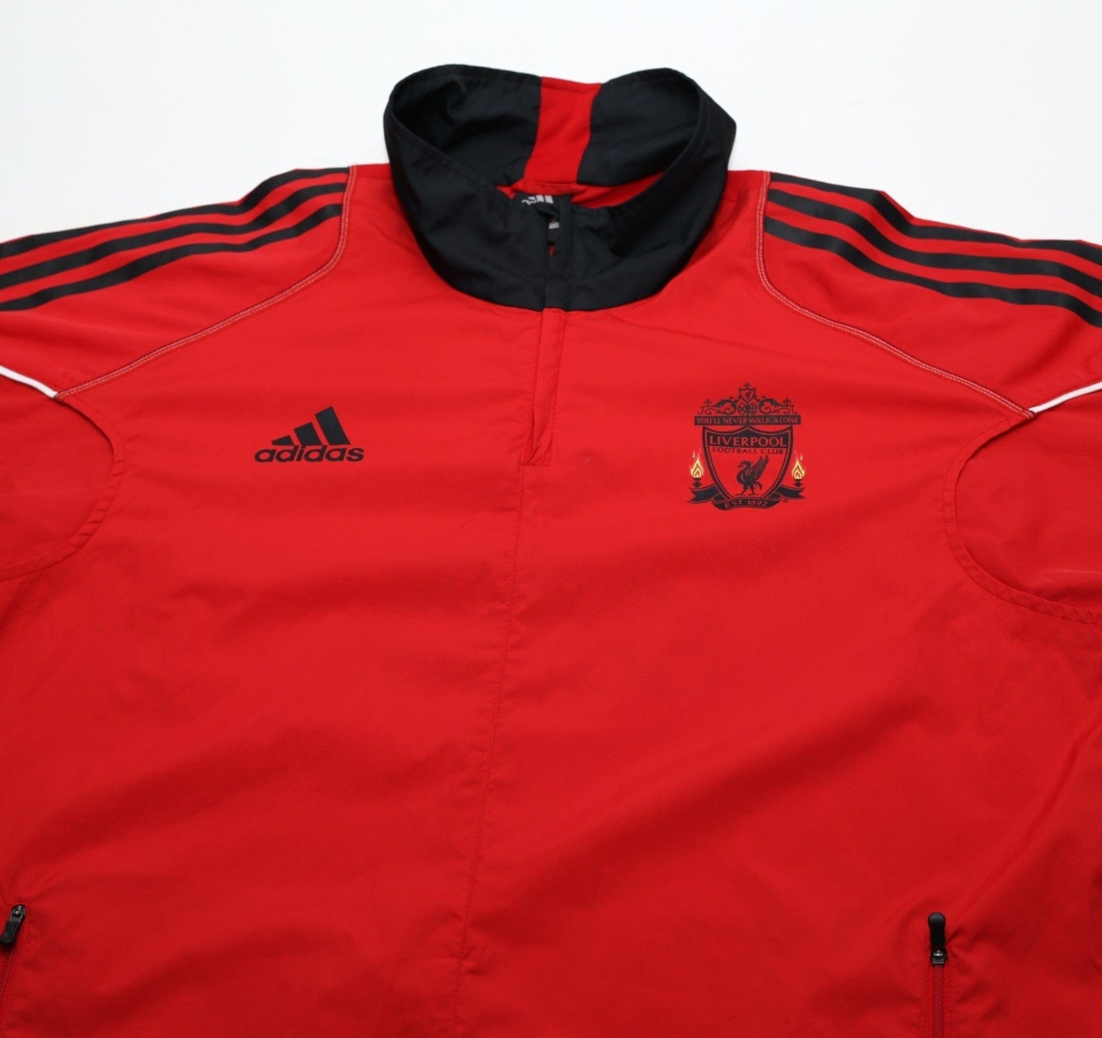 2010/11 LIVERPOOL Vintage adidas 1/4 Zip Formotion Football Training Jacket L/XL