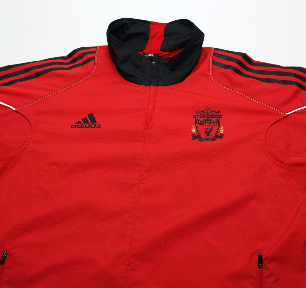 2010/11 LIVERPOOL Vintage adidas 1/4 Zip Formotion Football Training Jacket L/XL