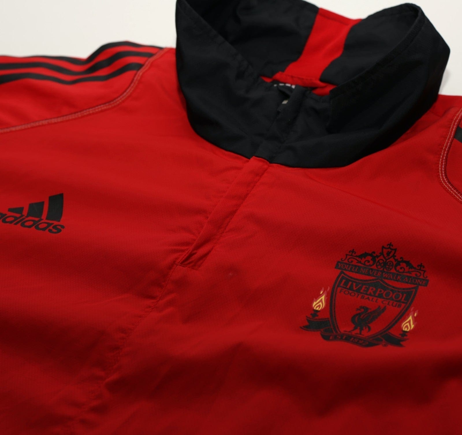 2010/11 LIVERPOOL Vintage adidas 1/4 Zip Formotion Football Training Jacket L/XL