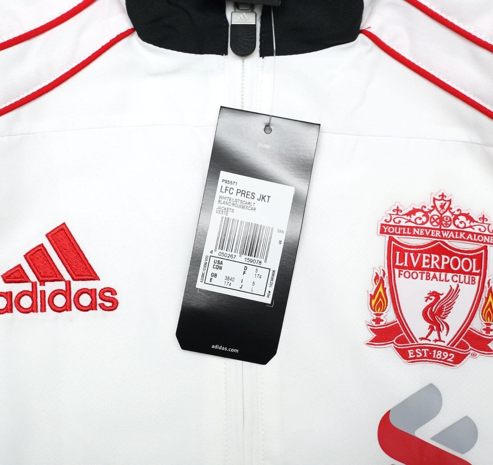 2010/11 LIVERPOOL Vintage adidas Presentation Football Track Top Jacket (M) BNWT