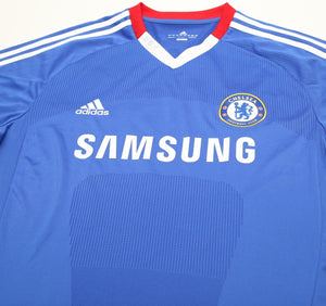 2010/11 MALOUDA #15 Chelsea Vintage adidas Home Football Shirt Jersey (L)