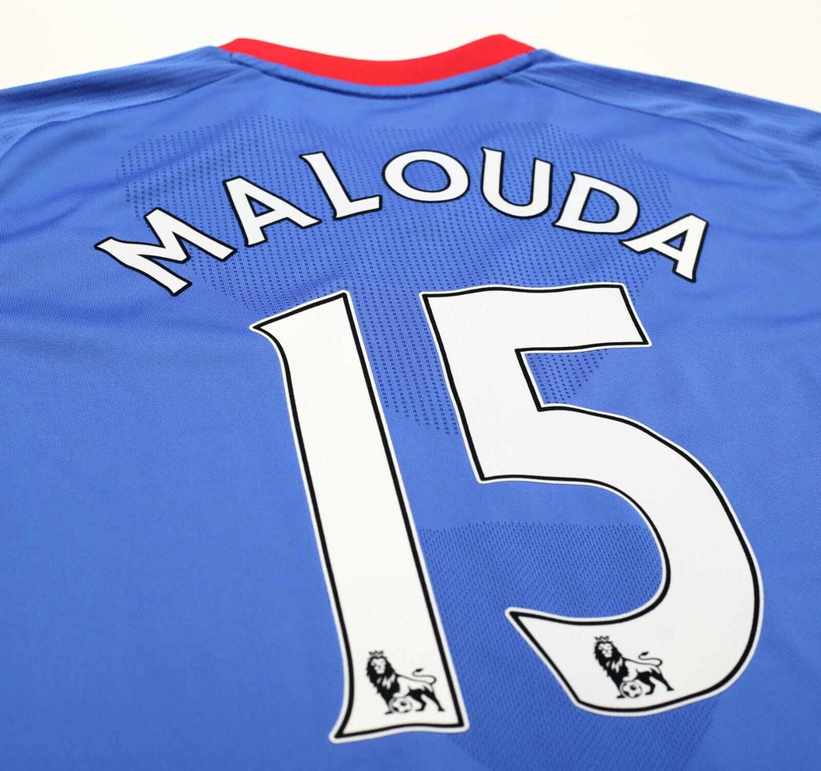 2010/11 MALOUDA #15 Chelsea Vintage adidas Home Football Shirt Jersey (L)