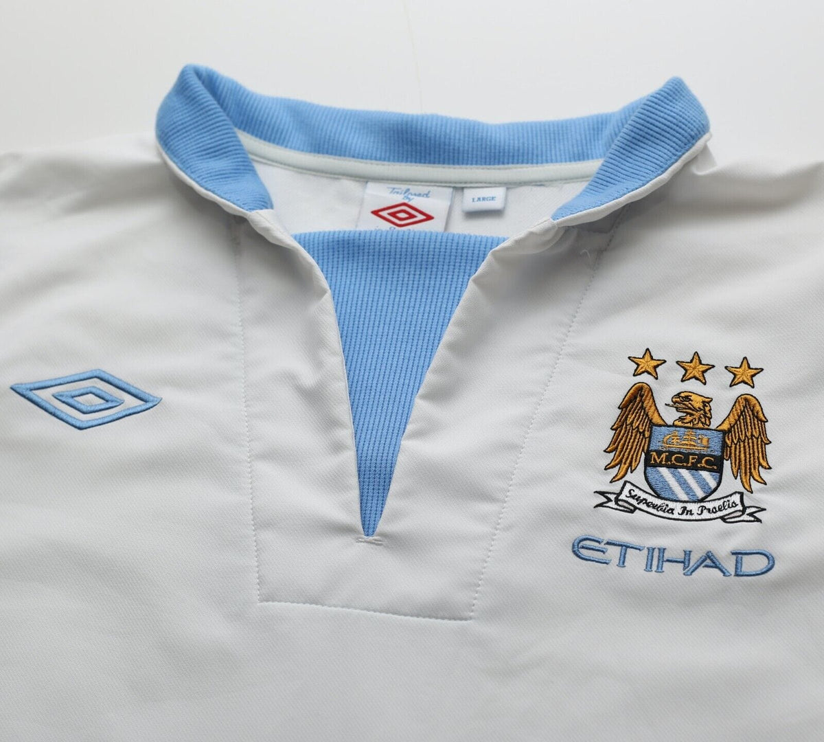 ビンテージ '10-11 Umbro Manchester Cityドリルトップ 2010/11 vintage Manchester City away shirt | Size L