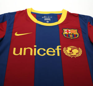 2010/11 MESSI #10 Barcelona Vintage Nike Home Football Shirt Jersey (S)
