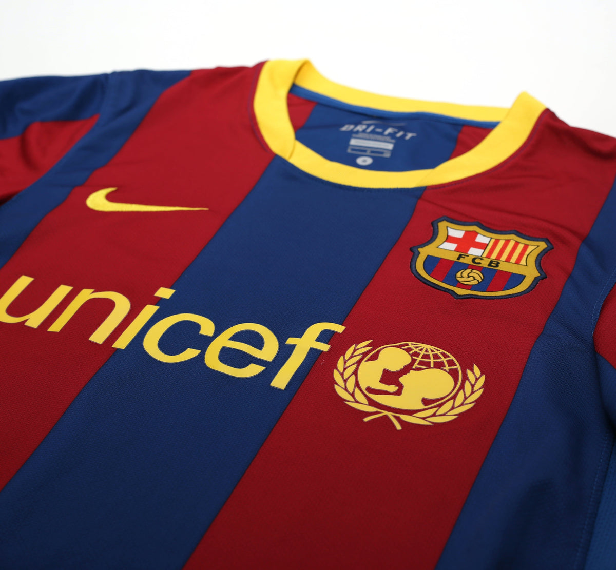 2010/11 MESSI #10 Barcelona Vintage Nike Home Football Shirt Jersey (S)