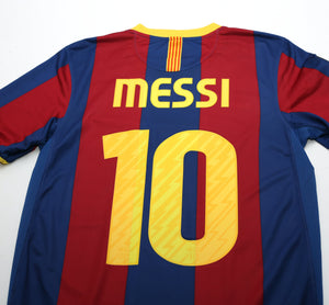 2010/11 MESSI #10 Barcelona Vintage Nike Home Football Shirt Jersey (S)